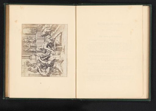 Photographic reproduction of a print after a fresco by Raphael of the Building of the Temple of Solomon