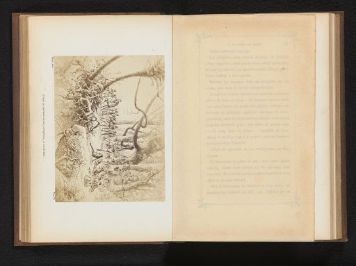 Photographic reproduction of a drawing of a confrontation between soldiers and indigenous inhabitants in Australia