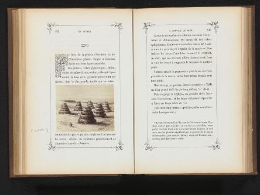Photographic reproduction of a drawing of rock formations in Australia
