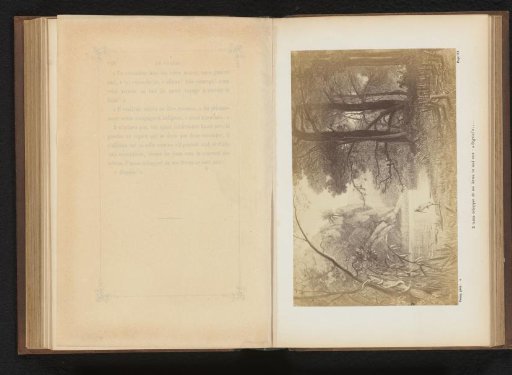 Photographic reproduction of a drawing of a river in Australia
