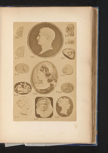 Fourteen reliefs with portraits and profiles