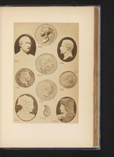 Nine portraits in relief and a Turkish ring