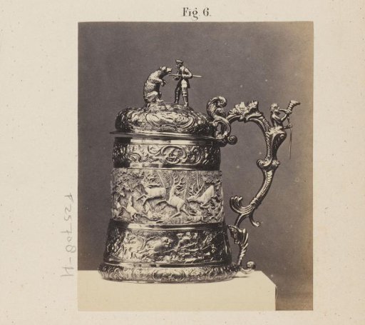 Gilded beer jug at the Exhibition of Antiquities in Delft