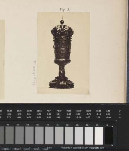 Gold beaker of the Dike Board of Voorne at the Exhibition of Antiquities in Delft