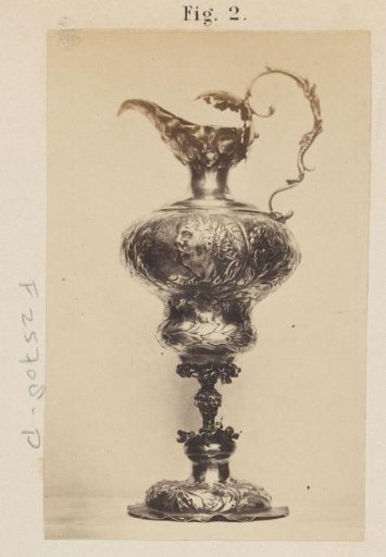 Silver ewer at the Exhibition of Antiquities in Delft