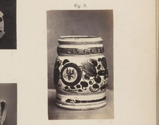 Beer mug at the Exhibition of Antiquities in Delft