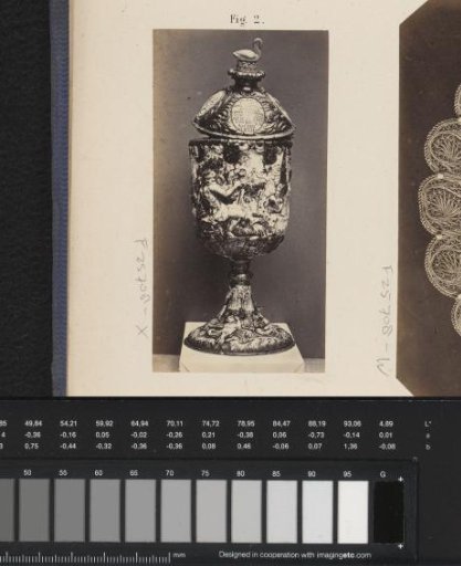 Gold-enamelled cup at the Exhibition of Antiquities in Delft