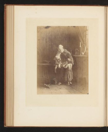 Photographic reproduction of an engraving after a painting by Jozef Israëls