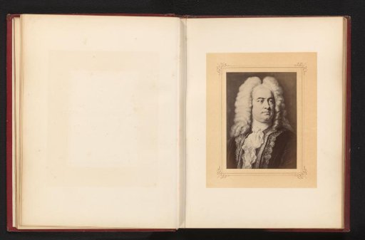 Photographic reproduction of a painted portrait of Georg Friedrich Händel by Carl Jaeger