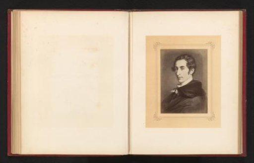 Photographic reproduction of a painted portrait of Carl Maria von Weber by Carl Jaeger