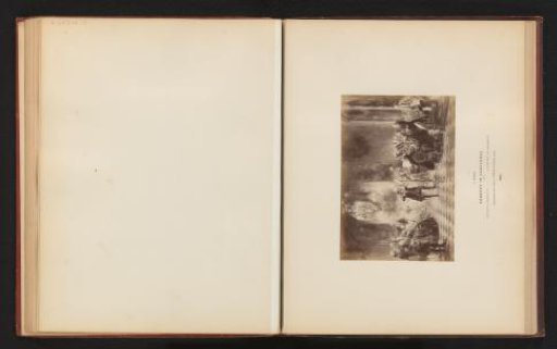 Photographic reproduction of a painting of a concert in Sanssouci Palace by Adolph Menzel