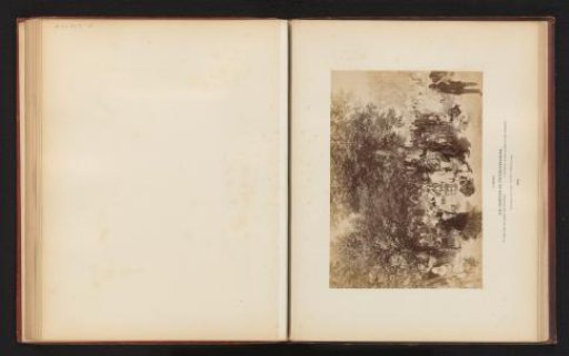Photographic reproduction of a painting of the Jardin des Tuileries with people by Adolph Menzel