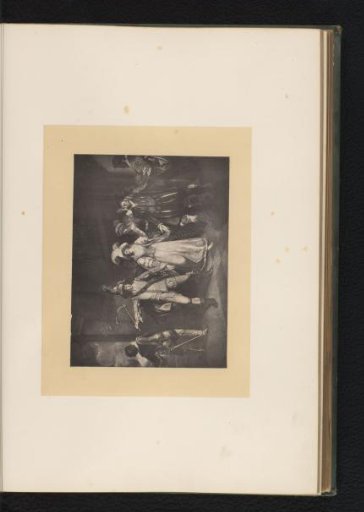 Reproduction of an engraving after a painting of a scene from The Taming of the Shrew