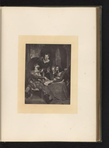 Reproduction of an engraving after a painting of a scene from King Henry the Fourth