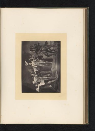 Reproduction of an engraving after a painting of a scene from King Henry the Fifth