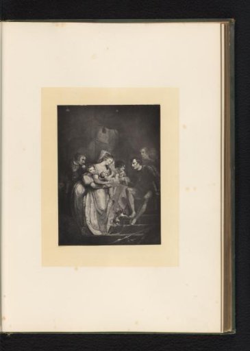 Reproduction of an engraving after a painting of a scene from King Henry the Sixth