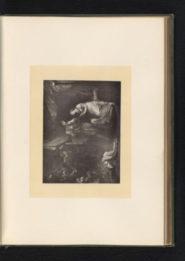 Reproduction of an engraving after a painting of a scene from Troilus and Cressida