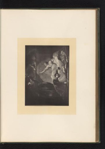 Reproduction of an engraving after a painting of a scene from Romeo and Juliet