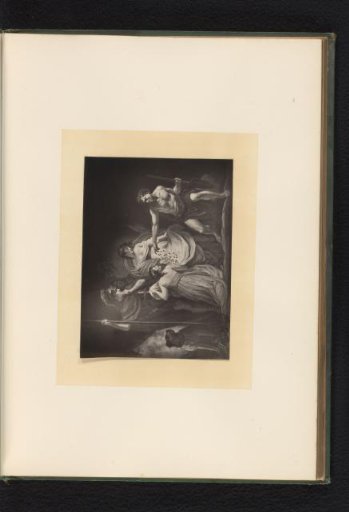Reproduction of an engraving after a painting of a scene from Timon of Athens