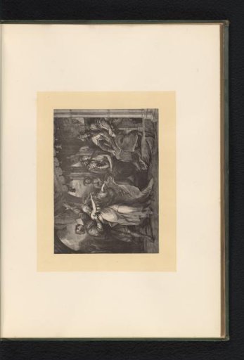 Reproduction of an engraving after a painting of a scene from Hamlet
