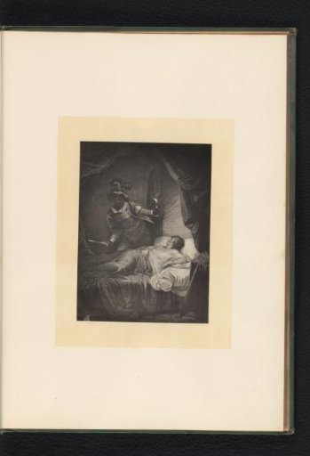 Reproduction of an engraving after a painting of a scene from Othello