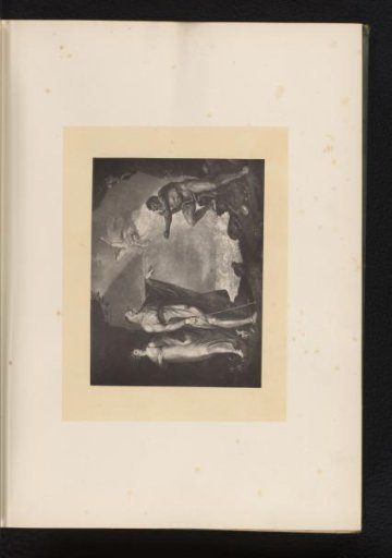 Reproduction of an engraving after a painting of a scene from The Tempest