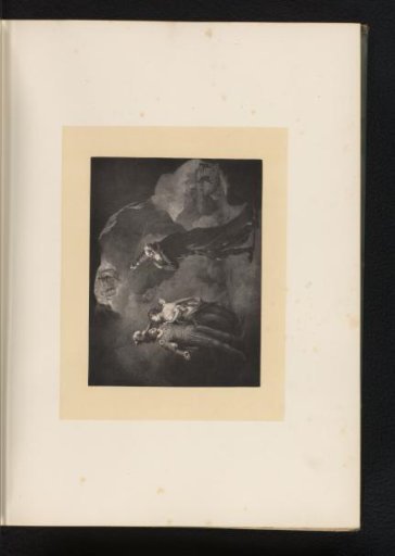 Reproduction of an engraving after a painting of a scene from The Tempest