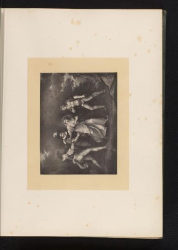 Reproduction of a reproduction after a painting of a scene from The Two Gentlemen of Verona