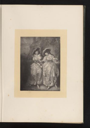 Reproduction of an engraving after a painting of a scene from The Merry Wives of Windsor