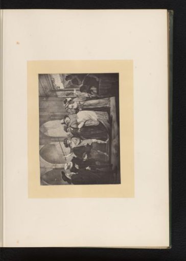 Reproduction of an engraving after a painting of a scene from The Merry Wives of Windsor