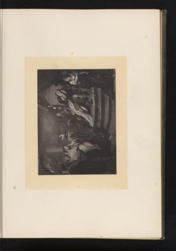 Reproduction of an engraving after a painting of a scene from Measure for Measure