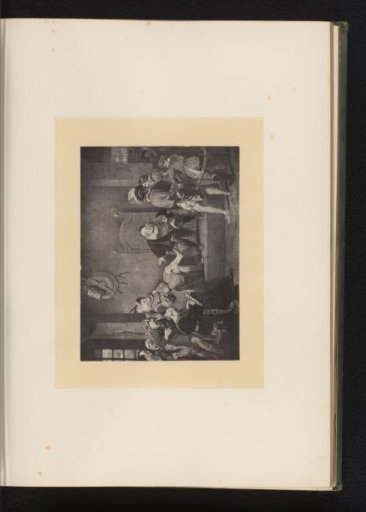 Reproduction of an engraving after a painting of a scene from Much Ado about Nothing