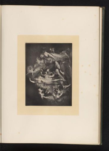 Reproduction of an engraving after a painting of a scene from A Midsummer Night's Dream