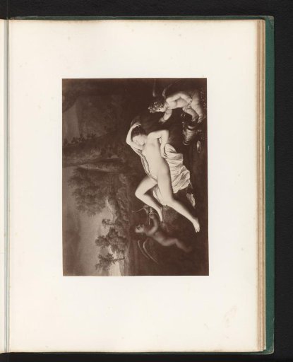 Photographic reproduction of the painting Sleeping Venus by Nicolas Poussin