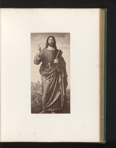 Photographic reproduction of the painting The Blessing Christ by Cima da Conegliano