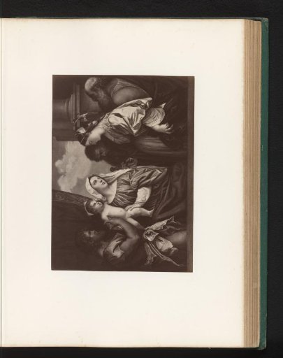 Photographic reproduction of the painting Mary with Child and Four Saints by Titian