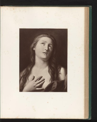 Photographic reproduction of the painting The Penitent Magdalene by Pietro Rotari