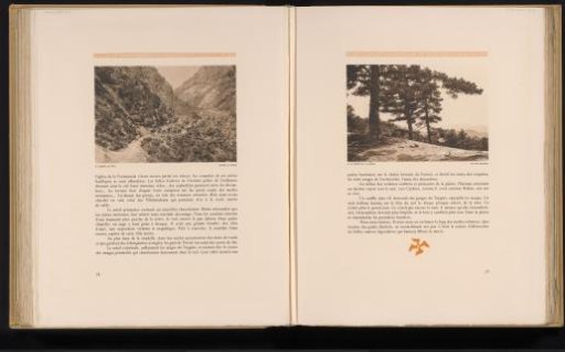 Travellers through a mountain range in Greece
