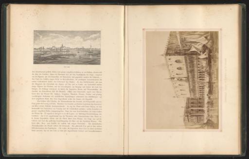 Photographic reproduction of a painting of the Doge's Palace, prison and library by Ludwig Theodor Choulant
