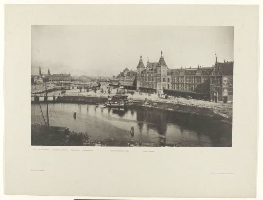 Central Station, seen from the Sint-Nicolaaskerk, Amsterdam