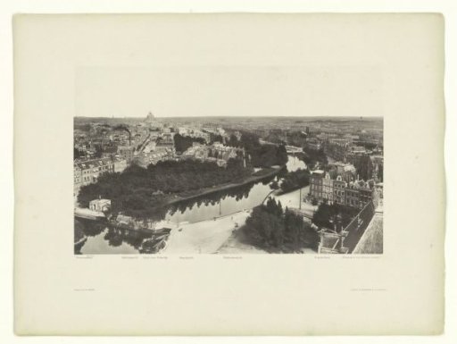 Stadhouderskade, seen from the eastern central tower of the Rijksmuseum towards the east, Amsterdam