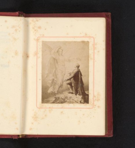 Photographic Reproduction of the Drawing Goethe and the Muse by Wilhelm von Kaulbach