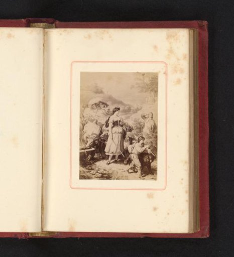 Photographic Reproduction of the Drawing Dorothea and the Emigrants, Hermann and Dorothea by Wilhelm von Kaulbach