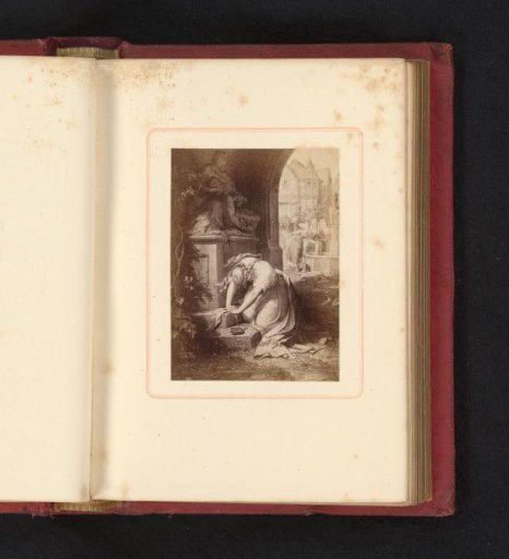 Photographic Reproduction of the Drawing Gretchen, Mater Dolorosa by Wilhelm von Kaulbach