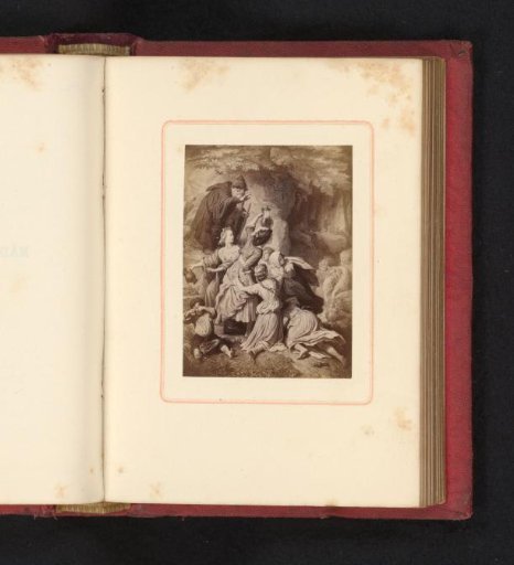 Photographic Reproduction of the Drawing Girl in the Woods, the Faithful Eckart by Wilhelm von Kaulbach