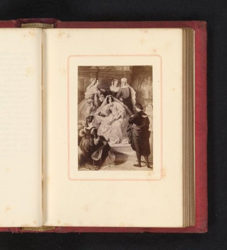 Photographic Reproduction of the Drawing Leonore, Torquato Tasso by Wilhelm von Kaulbach