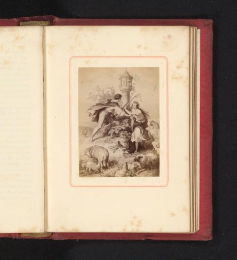 Photographic Reproduction of the Drawing The Wild Rose by Wilhelm von Kaulbach
