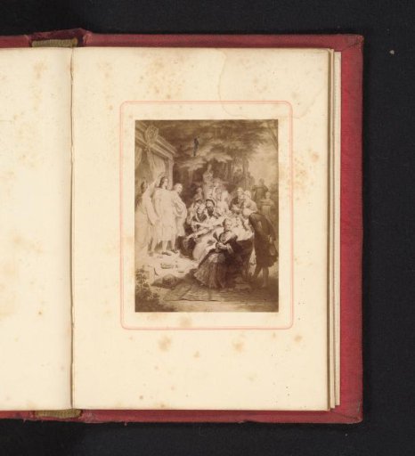 Photographic Reproduction of the Drawing Goethe in Weimar by Wilhelm von Kaulbach
