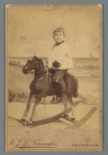 Portrait of an Unknown Boy on a Rocking Horse