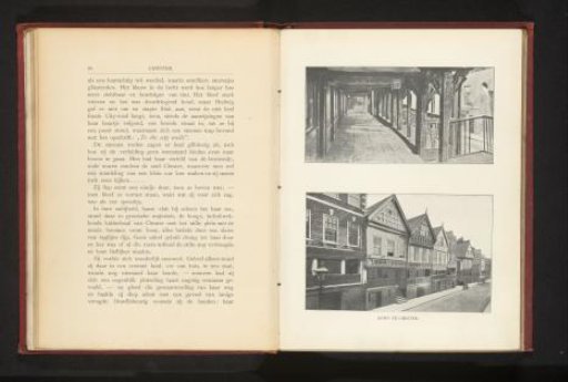 View of a gallery under a row of houses